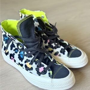 Converse Chuck Taylor Animal Print High Top Sneakers Women Size 8